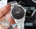 Replica Omega De Ville Men's Watch Black Dial Stainless Steel